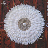 chapeu artesanal juju hat decorativo artesanatos bali penas brancas white feathers indonesia conchas decoracoes artesintonia 1