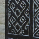 painel decorativo quadrada timor escura artesanal artesanato bali indonesia home decor decoracao parede artesintonia wall decoration tribal etnicos ethnic entalhado carved 7