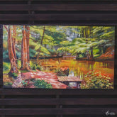 pintura tela colombia artesanato decoracao paredes paisagem