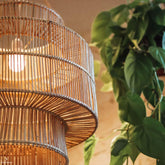 lustre luminaria pendente decoracao casa teto sala objetos artesanais decorativos rattan balineses 5