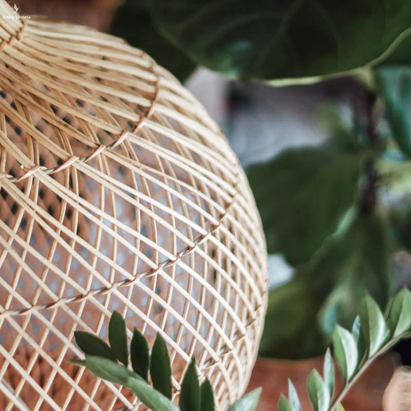 luminaria de chao rattan fibras naturais natural rotim objetos decorativos tramados balineses indonesia decoracao casa sala living estar objetos artesanais artesintonia biasa 5