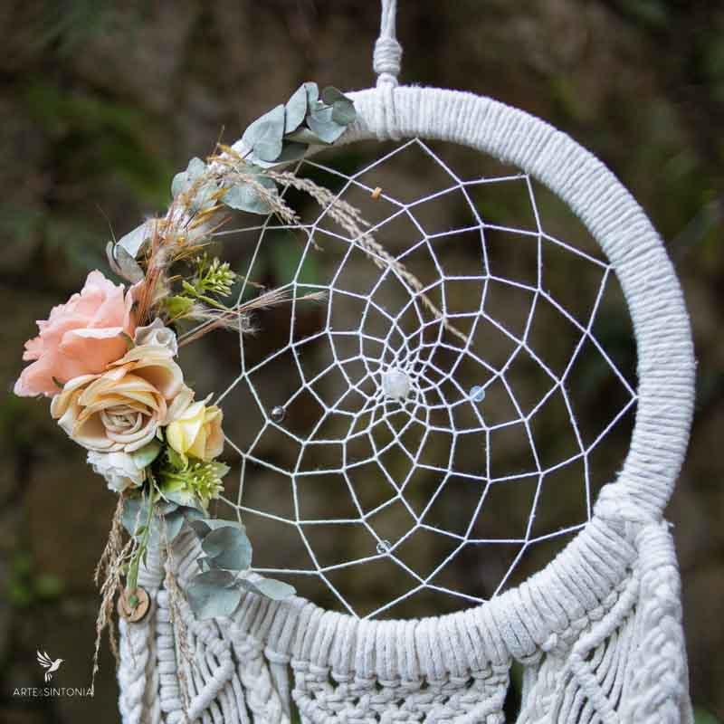 filtro sonhos dreamcatcher apanhadores decoracao paredes boho decor casa design interiores decoracoes macrame branco nude artesanatos brasleiros artesintonia 2