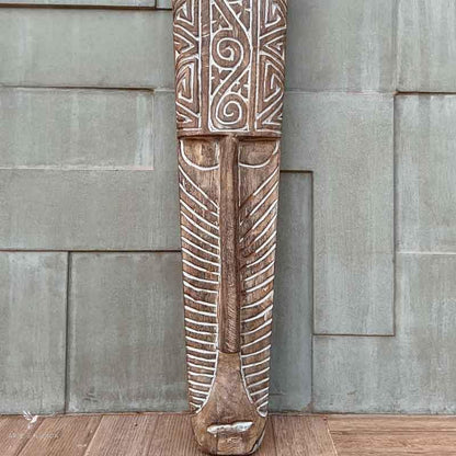 mascara decorativa madeira patina indonesia timor east hand carved mask bali