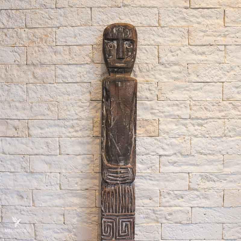 timor leste hand carved totem sculpture ancestralidade indonesia bali arte