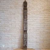 east timor leste wooden hand carving totem ancestor sculpture decorative art indonesia