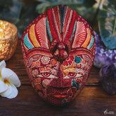 GA1 19 1 batik 18cm vermelha pintura artistica decorativa artesanal bali indonesia artesintonia home decor decoracao 2