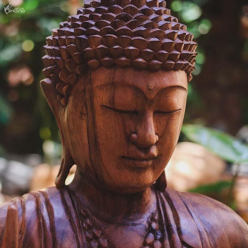 GL 16 19 escultura buda buddha sentado entalhado madeira suar com base home decor decoracao zen budista arte bali indonesia artesintonia 2