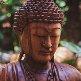 GL 16 19 escultura buda buddha sentado entalhado madeira suar com base home decor decoracao zen budista arte bali indonesia artesintonia 2
