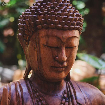 GL 16 19 escultura buda buddha sentado entalhado madeira suar com base home decor decoracao zen budista arte bali indonesia artesintonia 2