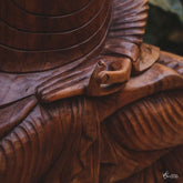GL 16 19 escultura buda buddha sentado entalhado madeira suar com base home decor decoracao zen budista arte bali indonesia artesintonia 4