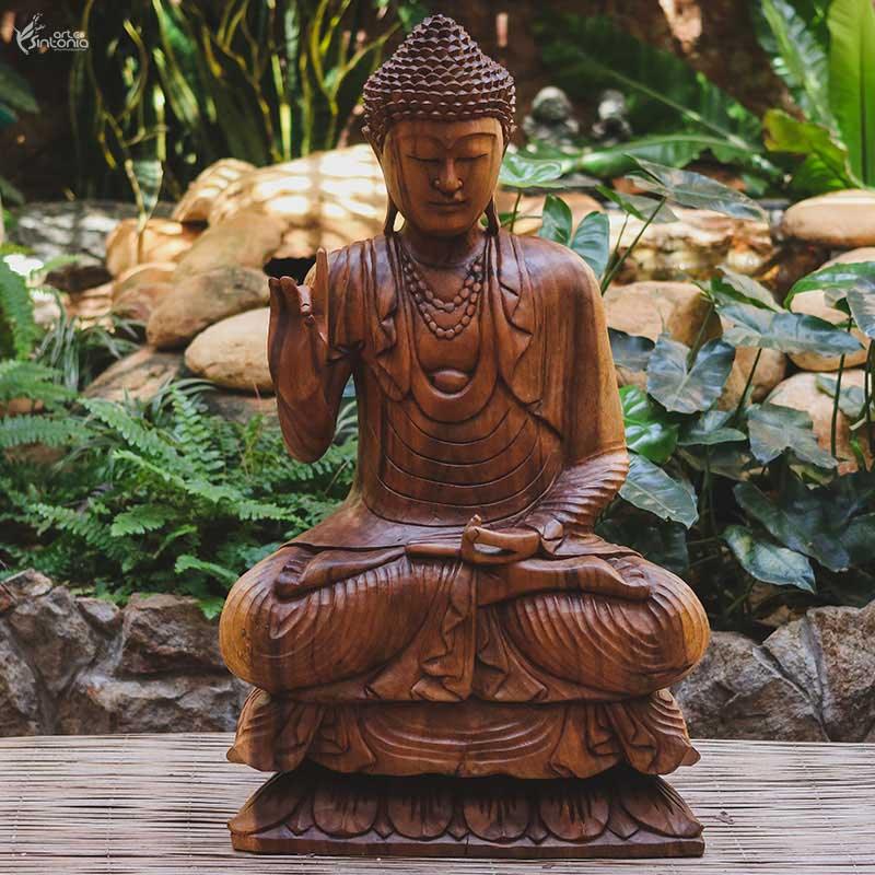 GL 16 19 escultura buda buddha sentado entalhado madeira suar com base home decor decoracao zen budista arte bali indonesia artesintonia 7