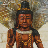 escultura estatua shiva madeira suar entalhada balinesa indonesia wood carving carved handycraft hindu divindade yoga chiva hinduismo decoracao studio casa meditacao artesintonia 5