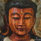 escultura estatua shiva madeira suar entalhada balinesa indonesia wood carving carved handycraft hindu divindade yoga chiva hinduismo decoracao studio casa meditacao artesintonia 9