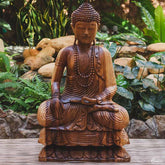 GL17 19 escultura buddha buda 80cm madeira suar divindades arte bali indonesia home decor zen artesintonia 1