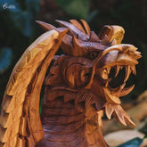 GL34 19 escultura dragao madeira animais decorativos home decor bali arte indonesia artesintonia 3
