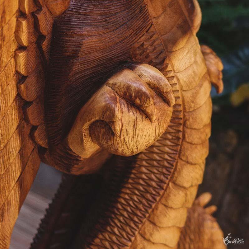 GL34 19 escultura dragao madeira animais decorativos home decor bali arte indonesia artesintonia 4