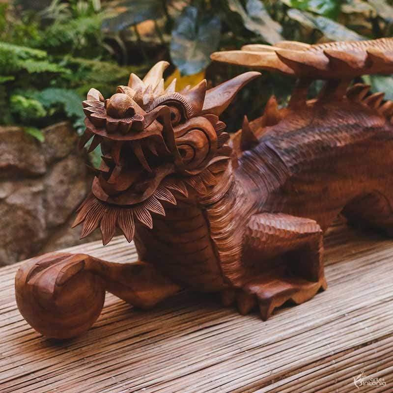 GL35 19 dragao decorativo madeira suar entalhado artesanal arte bali indonesia home decor decoracao artesintonia 7