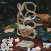 GL46 19 1 mascara decorativa com base madeira albizia passaro beija flor entalhado artesanal bali indonesia home decor decoracao artesintonia 1