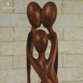 escultura familia abstrata 50cm home decor decorativa decoracao balinesa bali indonesia artesanal artesanato artesintonia 2