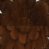 painel marrom madeira suar wood mandala floral natural boho mandala decorativa decoracao balinesa bali indonesia arte decorativa decor home casa artesao artesanato feito a mao handmade