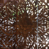 painel marrom madeira suar wood mandala floral natural boho mandala decorativa decoracao balinesa bali indonesia arte decorativa decor home casa artesao artesanato feito a mao handmade
