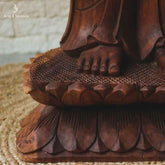 escultura buddha buda em pe madeira decorativo decoracao artesanal artesanato bali indonesia home decor decoracao zen budista budismo artesintonia grande 150cm 8