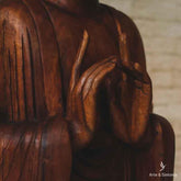 escultura buddha buda em pe madeira decorativo decoracao artesanal artesanato bali indonesia home decor decoracao zen budista budismo artesintonia grande 150cm 7
