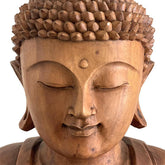 GL89 19 escultura madeira em pe orando artesanal arte bali indonesia home decor decoracao zen artesintonia 2