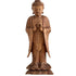GL89 19 escultura madeira em pe orando artesanal arte bali indonesia home decor decoracao zen artesintonia 1