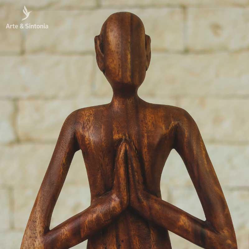 escultura madeira abstrata meditacao home decor decoracao balinesa bali indonesia artesanal artesanato artesintonia gratidao namaste 3