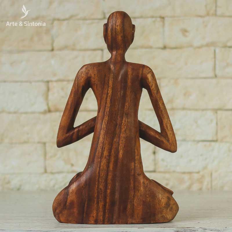escultura madeira abstrata meditacao home decor decoracao balinesa bali indonesia artesanal artesanato artesintonia gratidao namaste 5