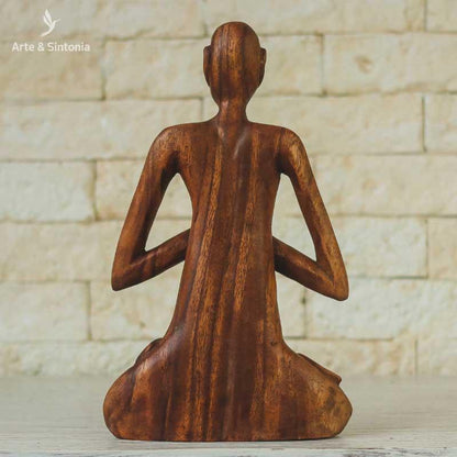 escultura madeira abstrata meditacao home decor decoracao balinesa bali indonesia artesanal artesanato artesintonia gratidao namaste 5