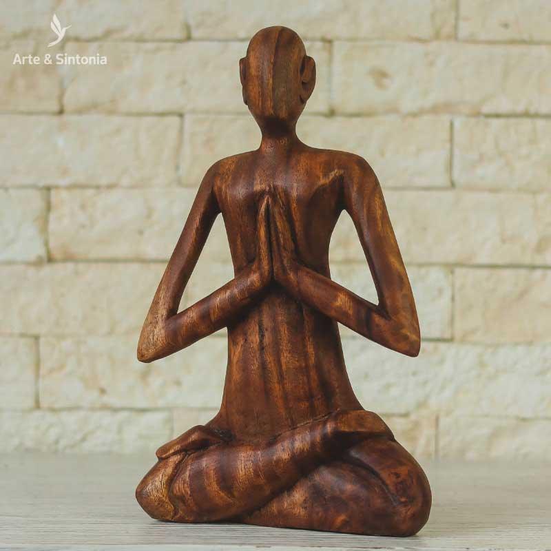 escultura madeira abstrata meditacao home decor decoracao balinesa bali indonesia artesanal artesanato artesintonia gratidao namaste 6