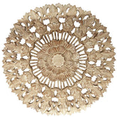 GL90 mandala clara esculpida madeira artesanal arte bali indonesia arabesco floral artesintonia 1