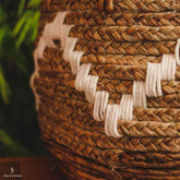 Cesta de Fibra Natural Boho - Arte & Sintonia Bali, bali 2020, bali 22, bali2021, boho, Cestaria, Decor Home, fibras, lancamentos, Outros Home, variacao