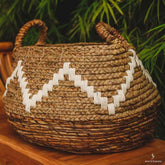 Cesta de Fibra Natural Boho - Arte & Sintonia Bali, bali 2020, bali 22, bali2021, boho, Cestaria, Decor Home, fibras, lancamentos, Outros Home, variacao