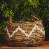 Cesta de Fibra Natural Boho - Arte & Sintonia Bali, bali 2020, bali 22, bali2021, boho, Cestaria, Decor Home, fibras, lancamentos, Outros Home, variacao