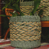 Cesta de Fibra Natural Trançada - Arte & Sintonia Bali, bali22, boho, Cestaria, Decor Home, fibras, Outros Home