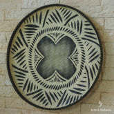 balaio redono etnico medio preto branco home decor decoracao o etnica parede artesanal bali indonesia artesintonia palha cestaria indigena