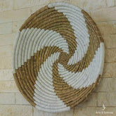 woven natural basket kitchen decor gallery wall art cesto redondo decoracao parede boho chic cestaria artesanal 2