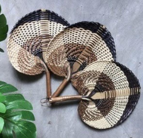 Leque de Palha Trançada | Boho Bali - Arte &amp; Sintonia bali 2021, fibras, outros home, PromoFibras