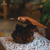 escultura decorativa realista aguia tronco entalhado madeira suar decor zen bali indonesia artesintonia 4