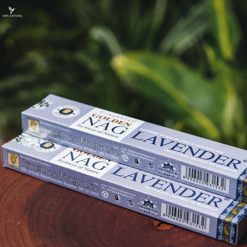 incenso varetas sticks golden nag lavanda massala artesanal meditation meditacao aromas energia limpeza espiritual afeto calmante paz interior aromaterapia incense lavender handmade artesintonia 2