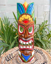 wooden decorative mask bali arte madeira natural tiki arts decoracao parede 2022