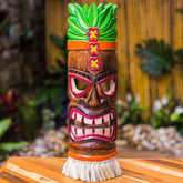 mascara carranca hawaiana tiki hula hula hawai bali indonesia madeira entalhada colorida artesintonia 1