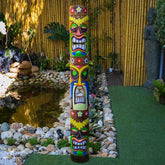 totem tiki madeira entalhado tronco roots artesintona decoracoes balinesas hawaii 0
