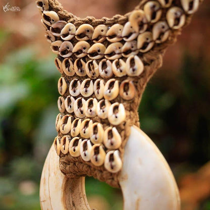 KU6 colar decorativo com base grande conchas artesanal arte bali indonesia artesintonia 5