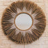 espelho redondo rustico decorativo fibras palha natural artesanal trancas tramas palha mirror artesintonia 6