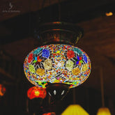 Luminária Turca Mosaico Color G - Arte & Sintonia lancamentos, Luminárias, mosaicos turcos, pendente