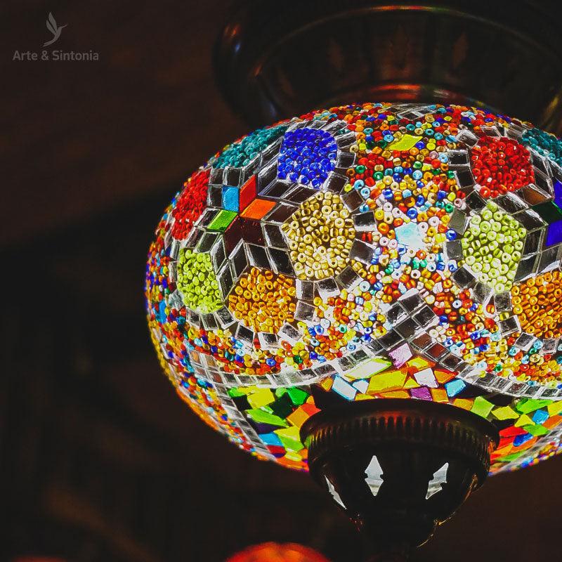 Lámpara Turca Mosaico Color G